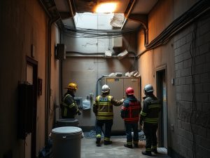 Conato de incendio en una caja eléctrica de un cuarto lavandería en Viveiro