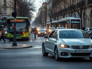 Una conductora empotra su coche contra una marquesina en Lugo tras sufrir un mareo