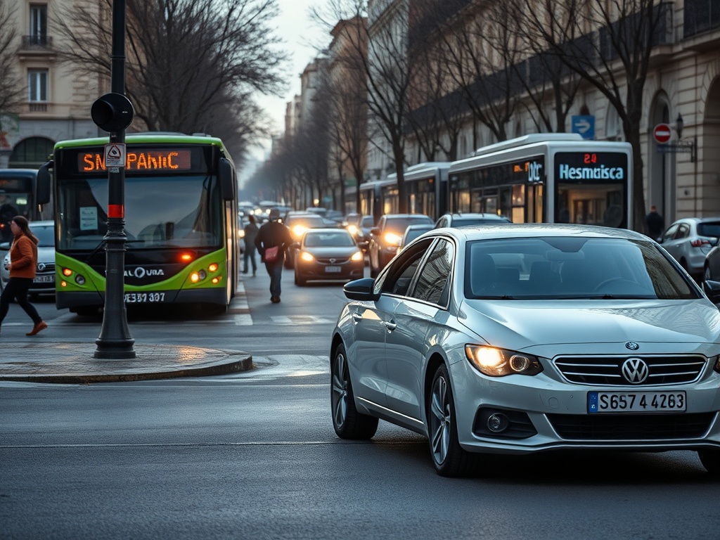 Una conductora empotra su coche contra una marquesina en Lugo tras sufrir un mareo