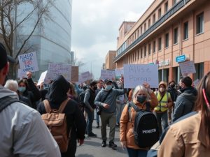 As protestas polas 'peonadas' esténdense por Galicia e afectan a hospitais da Coruña, Ferrol, Burela e O Salnés.