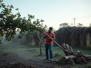Muere un hombre en Valdoviño tras caerle encima el árbol que cortaba