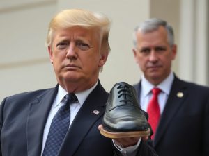 Trump regala aos seus asesores uns zapatos Oxford negros de coiro e convérteos nun código de pertenza na Casa Blanca
