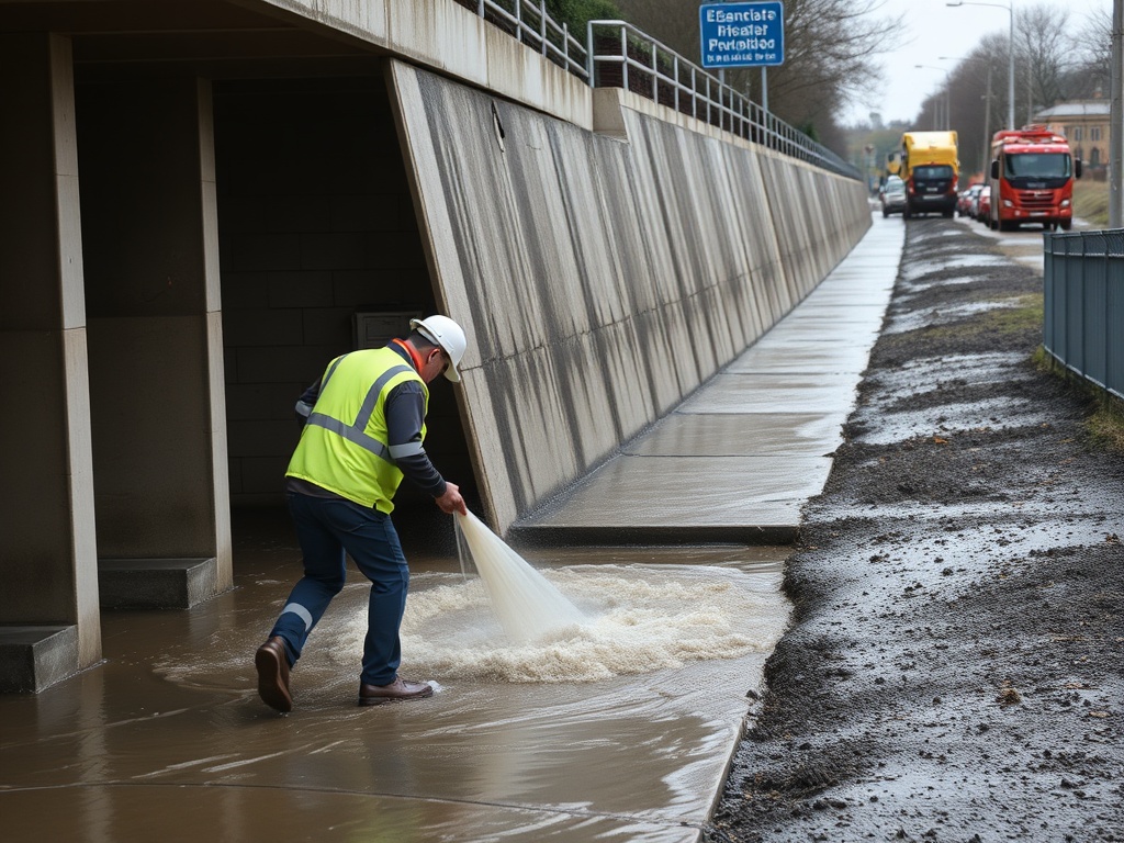 Comezan as obras de emerxencia no CEIP A Xunqueira I tras os temporais
