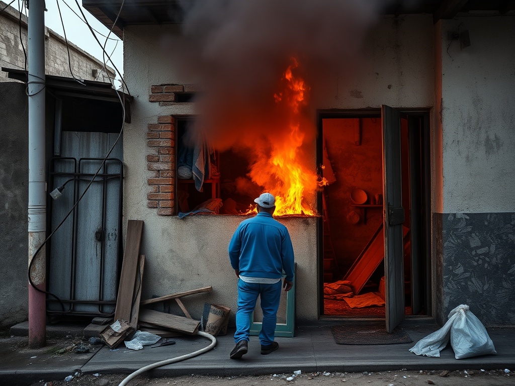 Un incendio na casa okupa de O Real reaviva o conflito veciñal e as queixas por inseguridade