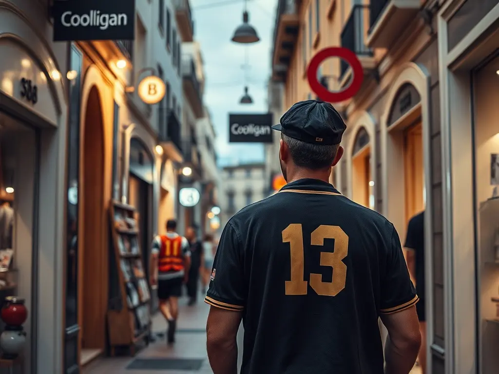 Coolligan abre tenda na rúa Príncipe de Vigo, un paraíso para os amantes do fútbol retro