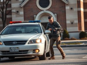 Un home armado enviste o seu vehículo contra unha sinagoga en Estados Unidos