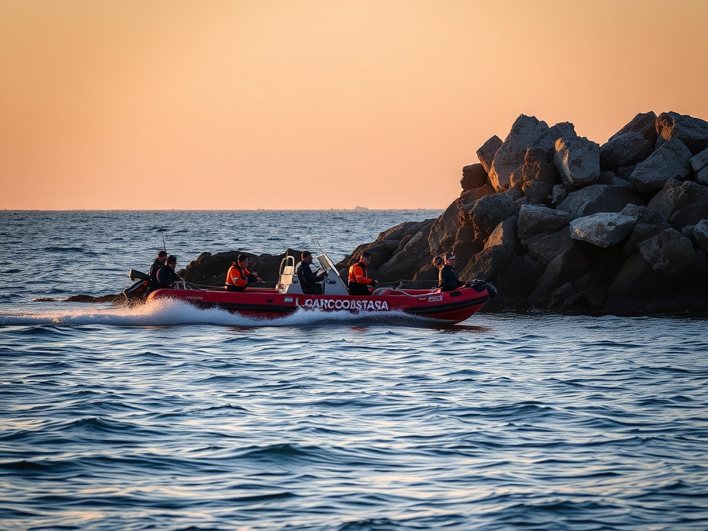 Gardacostas rescata outra embarcación, desta vez en Vilanova de Arousa