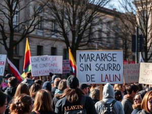 Manifestarse sin seguridad en Lalín