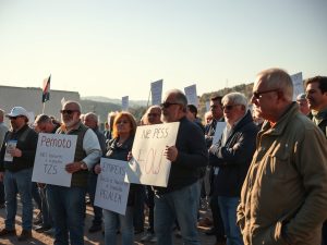 Vecinos de San Xulián se oponen al proyecto de Urbaser en la cantera de Pardavila
