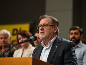 Feijóo critica a Vox por bloquear os gobernos do PP durante un mitin en Castilla y León