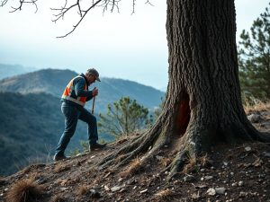 Rescatan a un hombre con el pie atrapado bajo un tronco en Sober