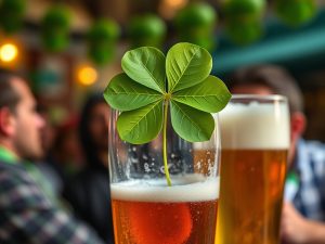 Las tres hojas del trébol en el San Patricio de A Coruña despacharon los primeros 100 litros de cerveza