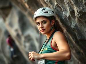 Leslie Romero asegura que tivo que comezar desde cero para gañarse o seu sitio na escalada española