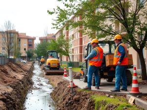 Comienzan los desmontes para las viviendas públicas de Milladoiro en Agriños