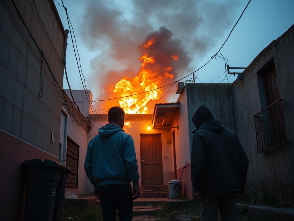 Los vecinos esperan que el incendio en la narcocasa de Os Duráns ponga fin a años de problemas