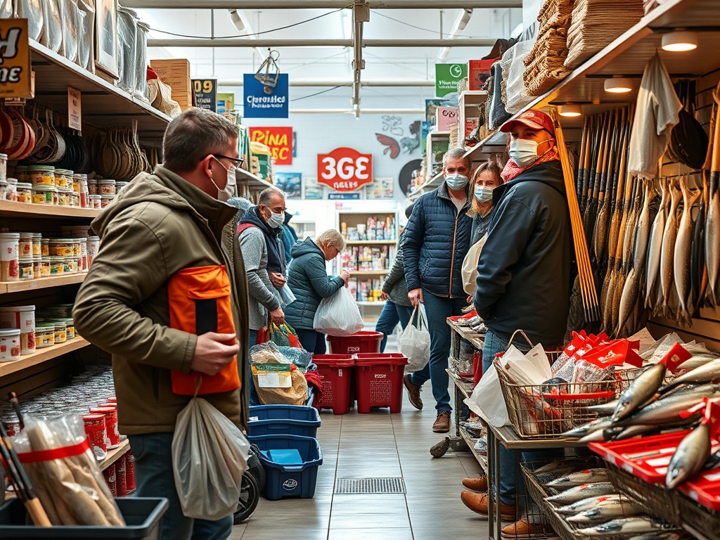 Las tiendas de pesca en Galicia registran un aluvión de compras antes de la apertura de la temporada de río