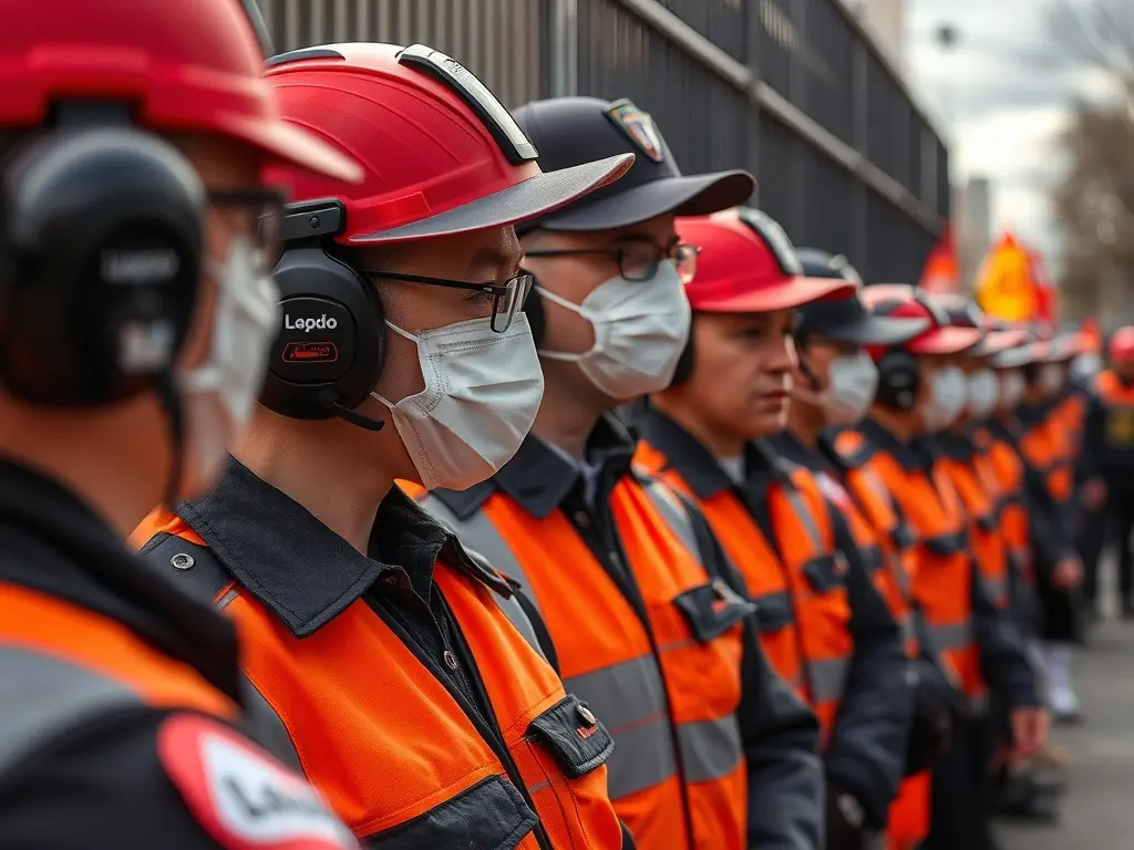 Funcionarios de prisiones gallegas se concentran ante la Delegación del Gobierno para reclamar más personal y mejores co