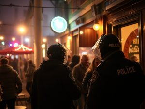 Encierra a sus clientes en el local para evitar que la Policía desaloje al amanecer una fiesta en Lugo
