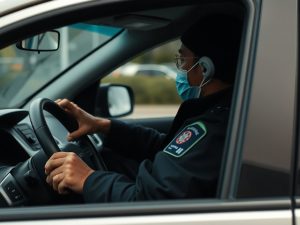 Lo paran en un control de tráfico en Lugo y termina denunciado por el olor a marihuana que emanaba del vehículo