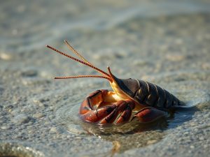 El calentamiento del Mediterráneo impulsa la expansión del langostino café, especie invasora