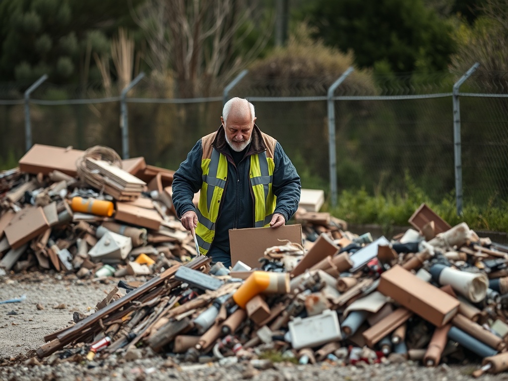 Deposita material en el vertedero ilegal de Coeses y alega que "no hay cartel de prohibido"