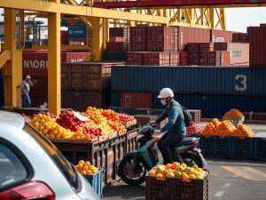 Automoción, frutas y contenedores sostienen el tráfico del Puerto de Vigo en un arranque de año al alza