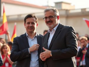 Pedro Sánchez y Carlos Martínez arropan la campaña del PSOE en Valladolid