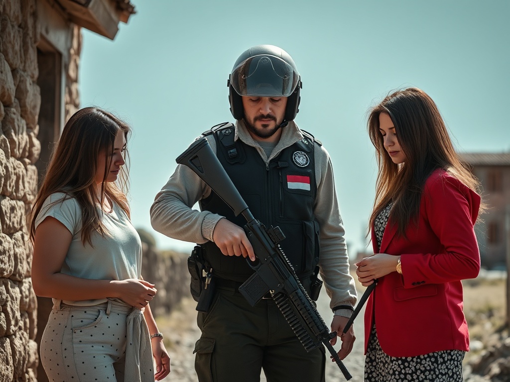 Deteñen a un home por reter a dúas mulleres con unha arma de fogo e un coitelo nun pobo de Burgos