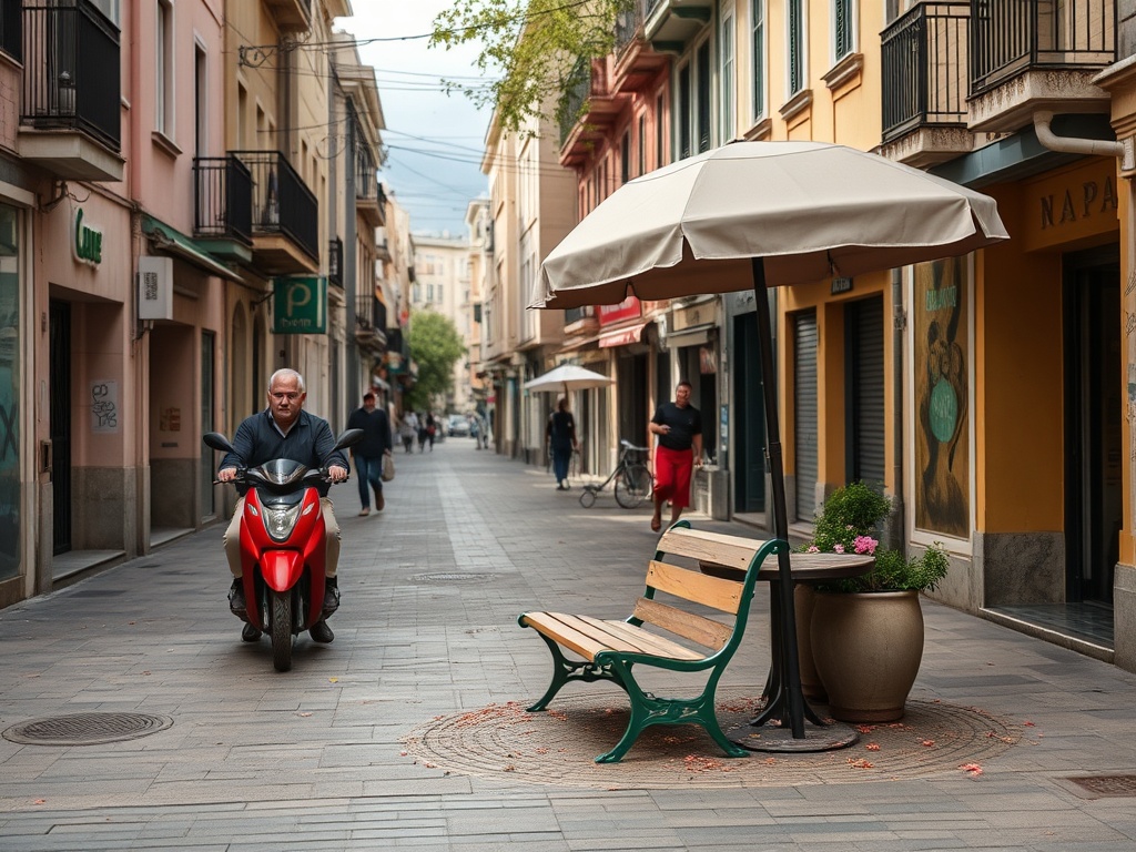 Más pintadas, carteles, vallas y baldosas rotas afectan a Vilagarcía