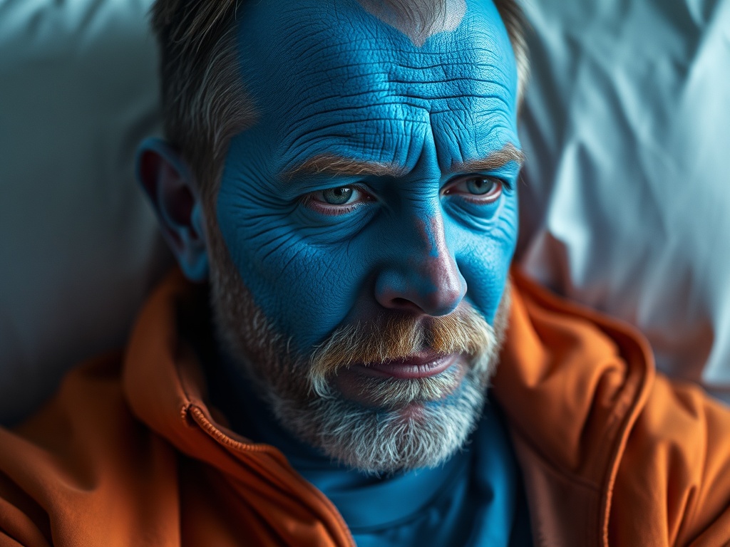 Acude a Urgencias tras despertarse de una siesta con la piel azul