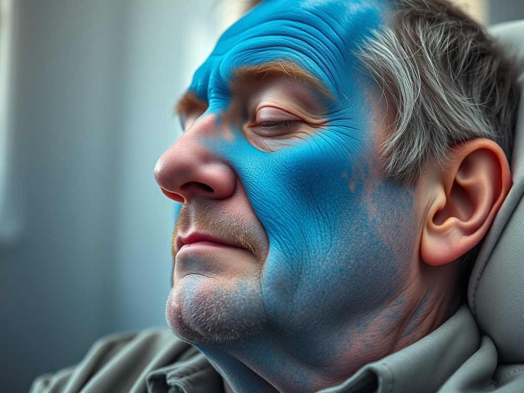 Despierta de una siesta con la piel azul y acude a Urgencias: era el tinte de las sábanas nuevas