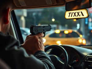 Detido un home tras obrigar a un taxista a conducir a punta de pistola en Madrid