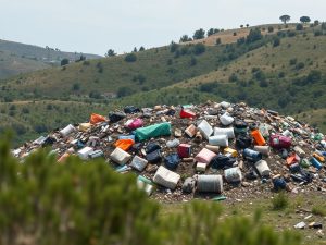 El Riós exige civismo tras la aparición de una vertedura ilegal de residuos en un monte del municipio