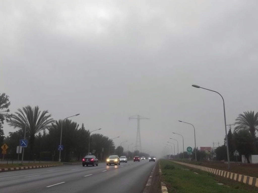 A Estrada amanece con cielo cubierto y lluvias débiles este viernes 13 de marzo