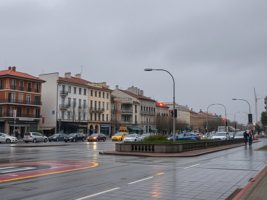 Lugo afronta un viernes cubierto y húmedo con lluvias débiles