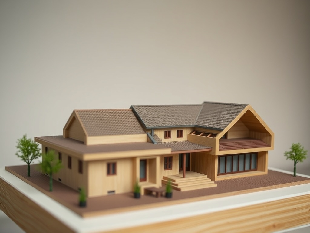 Un ferrolano exhibe en Chantada maquetas de las fachadas modernistas de su ciudad hechas con materiales reciclados