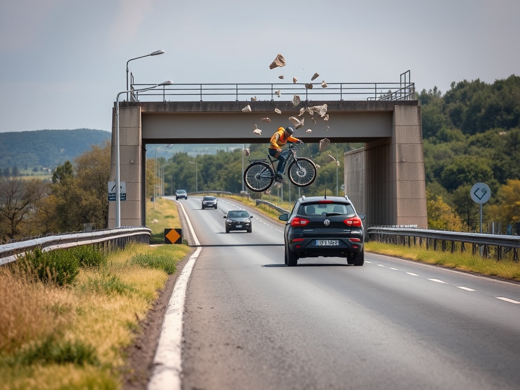 Investigan lanzamento de pedras a vehículos desde un ponte da OU-504