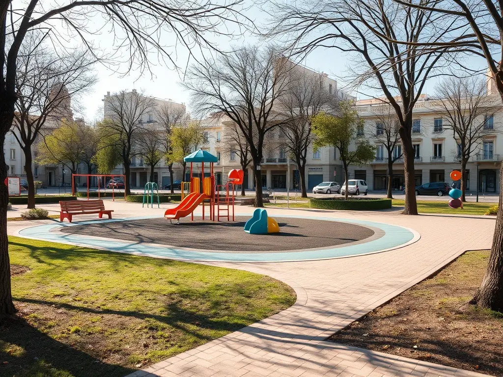 El nuevo parque infantil de Praza das Regas abrirá al público en torno a un mes