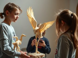 Alumnos del IES de Cacheiras muestran en San Martiño Pinario sus gárgolas escultóricas