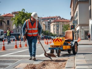 A brigada "áxil" do Concello de Lugo suma arranxos de urxencia para mellorar rúas e prazas