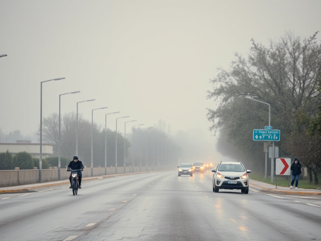 A Estrada afronta un sábado nuboso y fresco con alta probabilidad de chubascos