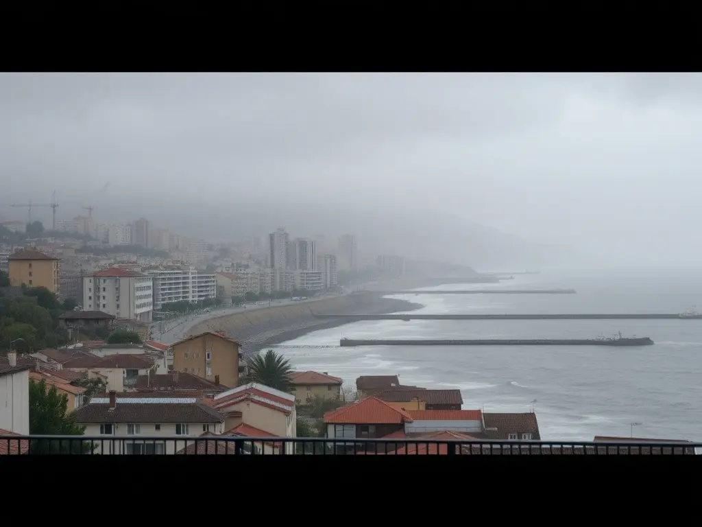 O tempo en Guitiriz: día nublado con chuvias débiles e vento precipitado para este sábado 14 de marzo de 2026