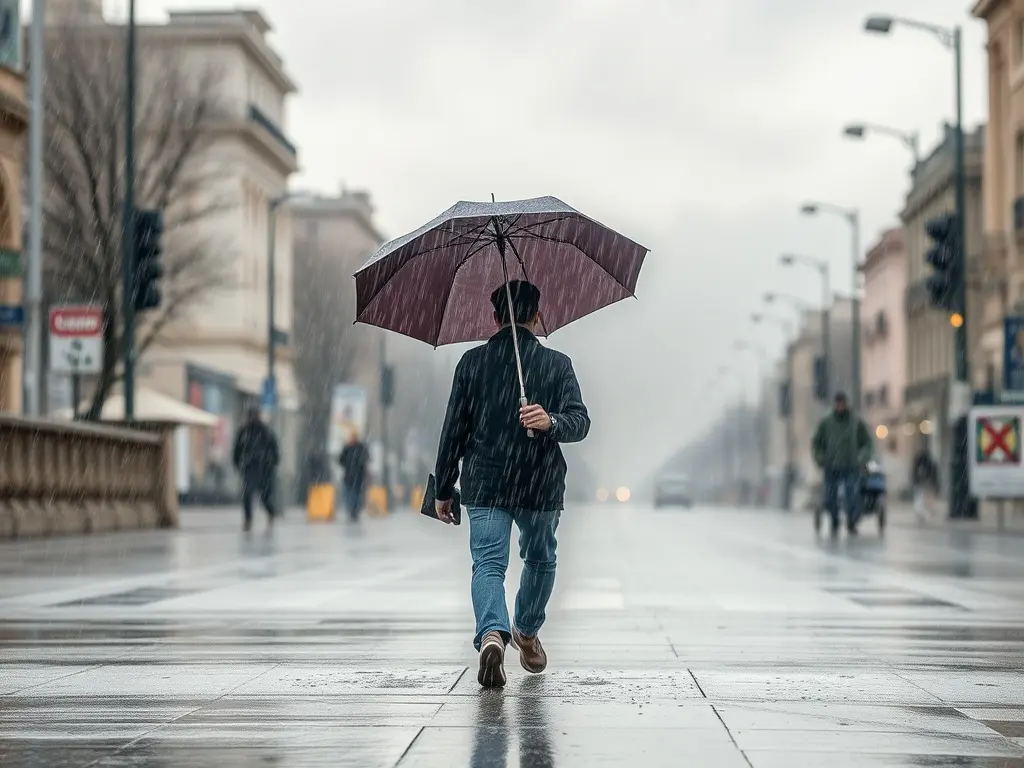 Marín afronta un sábado de cielos cubiertos y lluvias dispersas con temperaturas entre 10 y 13 ºC