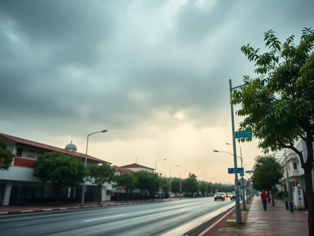 O tempo en Monterroso: ceo cuberto e previsíbeis chuvias débiles durante a xornada do sábado 14 de marzo