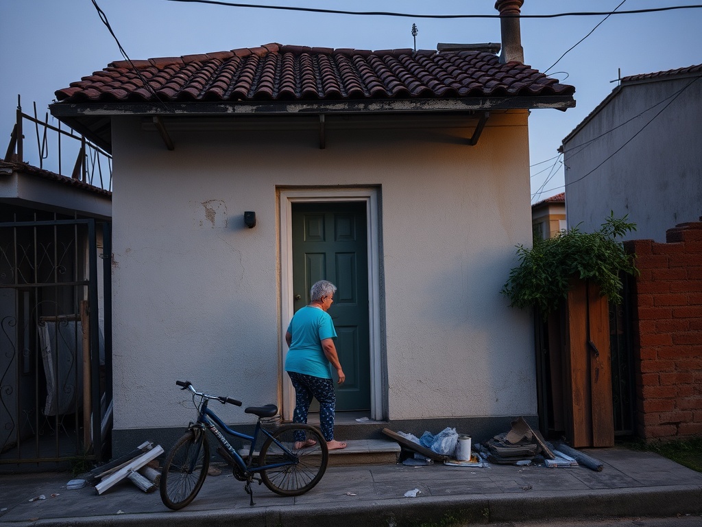 A propietaria recupera a súa casa en Moaña tras mes e medio de ocupación; a vivenda quedou destrozada