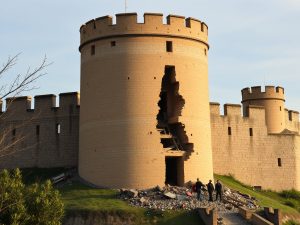 Derrúmbase unha torre do castelo de Escalona (Toledo) sen causar feridos.