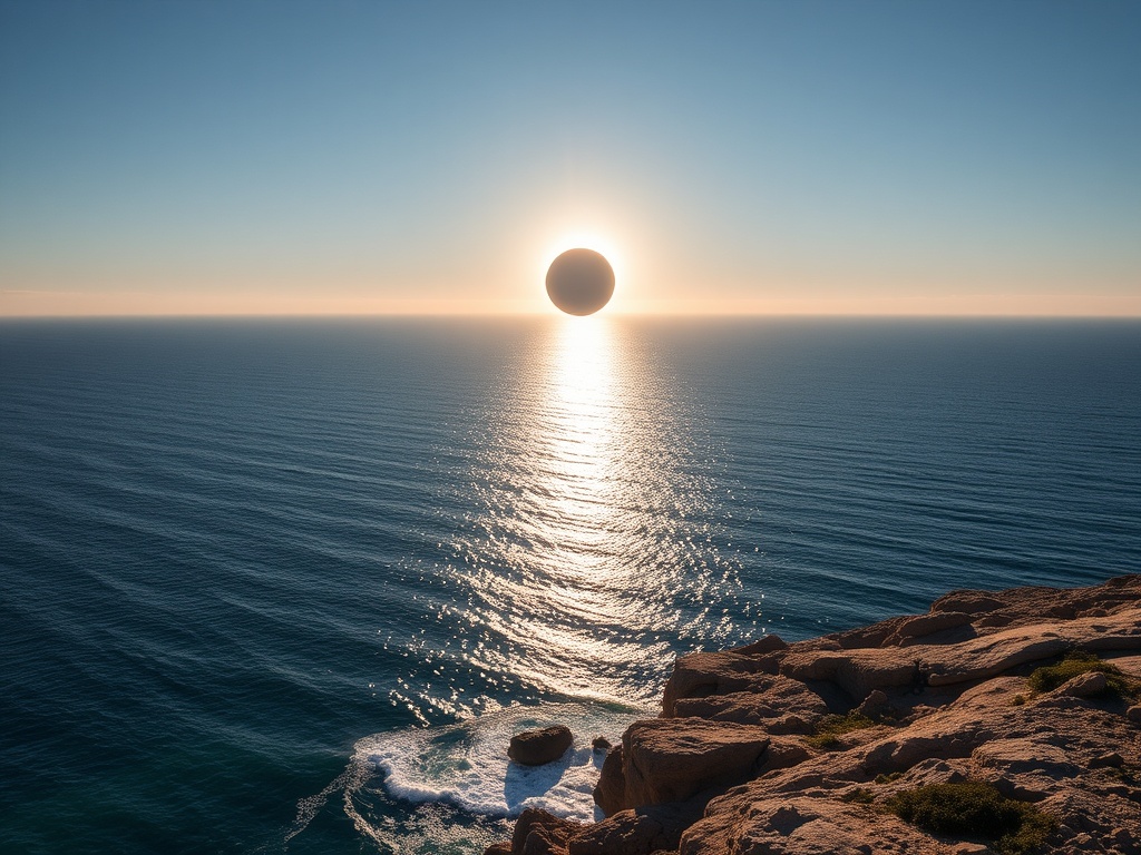 A costa atlántica galega, o mellor lugar de España para ver o eclipse solar total do 12 de agosto de 2026