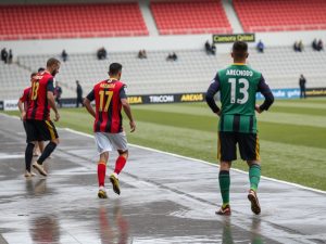 Suspendido el Arenas Club–Pontevedra CF por la inundación del césped del Municipal de Fadura