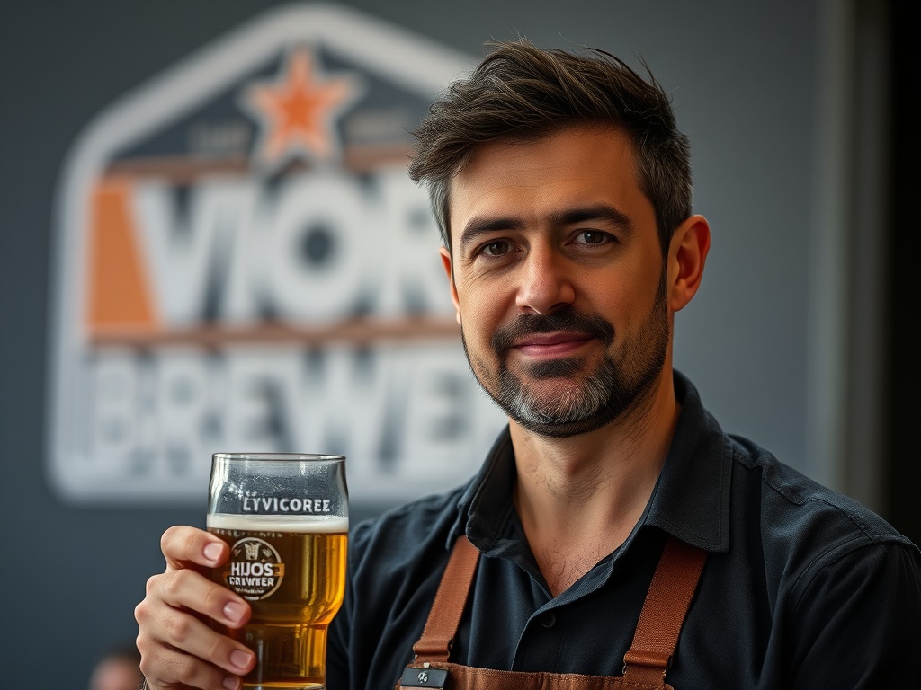 Víctor Campos, vencedor del VI Certamen Homebrewer de Hijos de Rivera en el MEGA de A Coruña