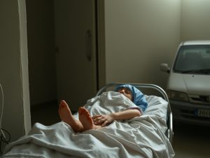 Menor trasladada al hospital tras resultar herida en un incendio en una vivienda de Oleiros